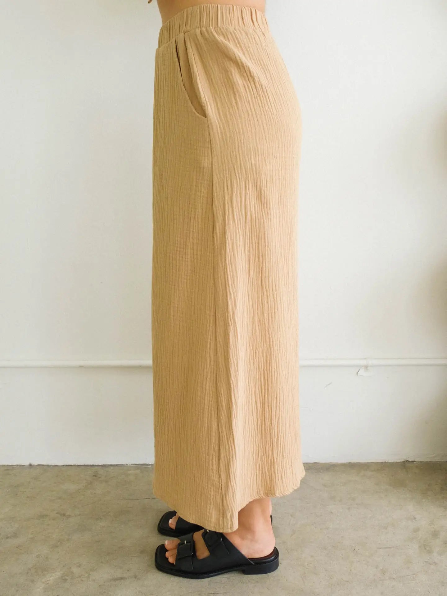 Misa Gauze Lightweight Culotte Pants