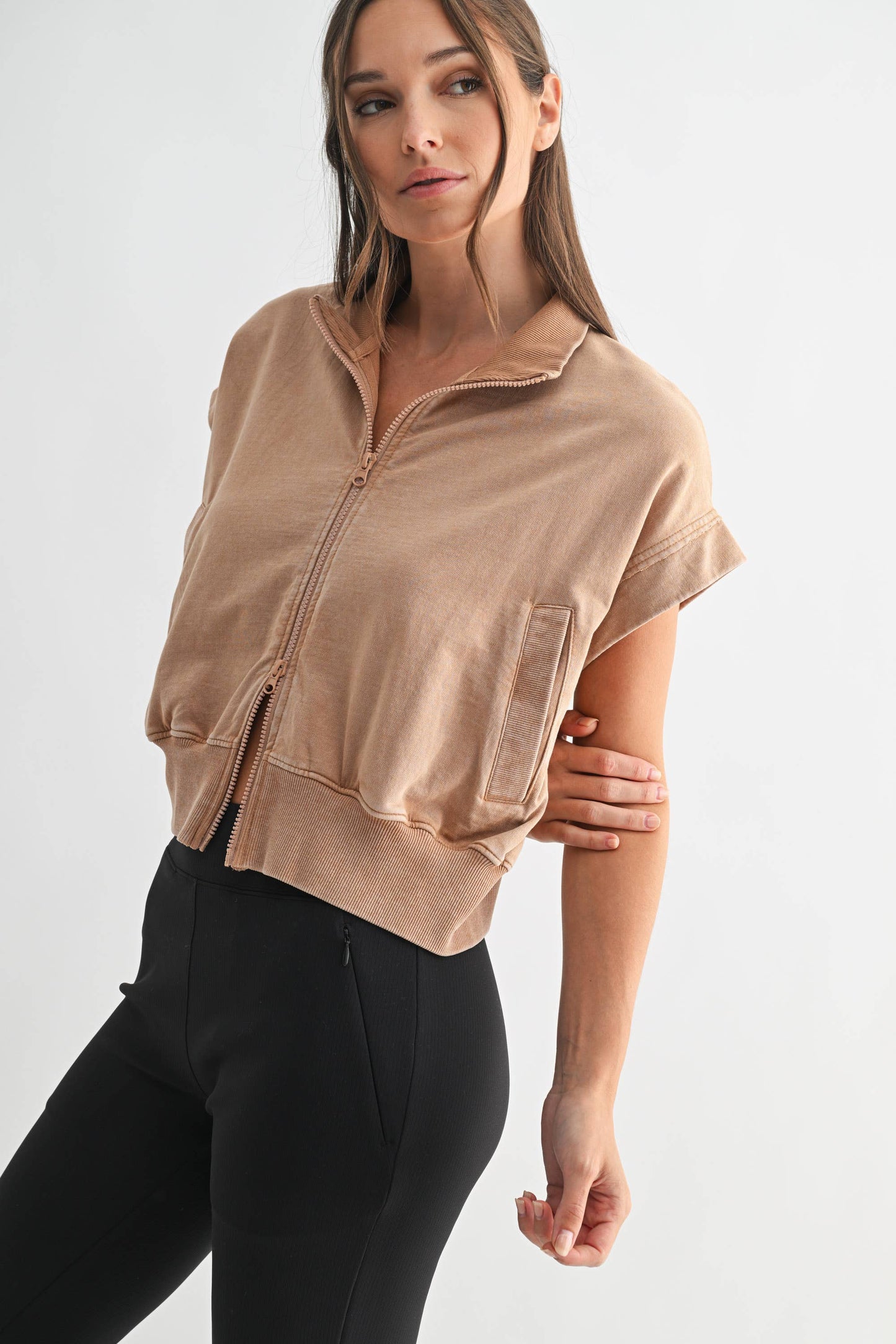 Trailstone Mineral Wash Cropped Vest