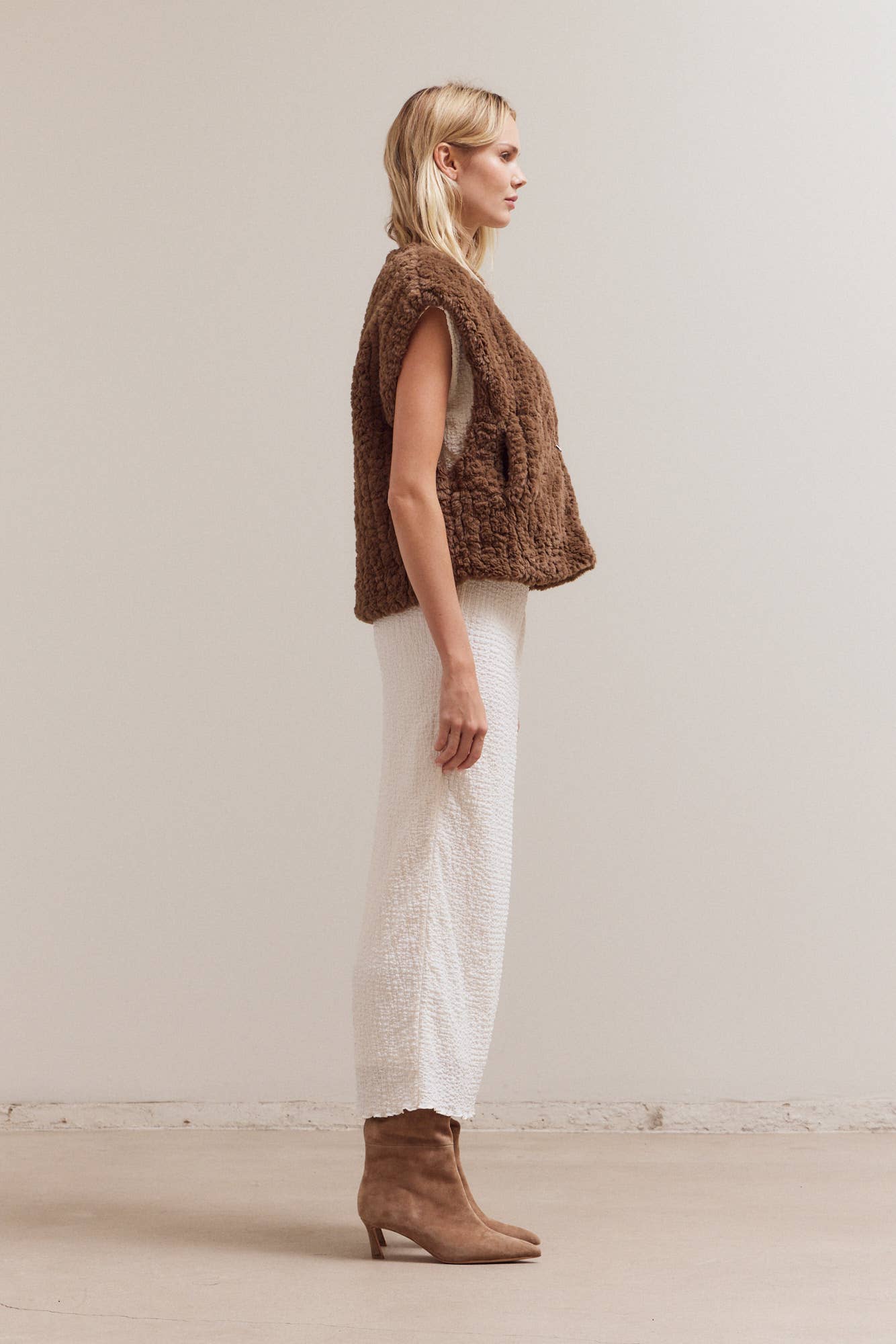 Faux Fur Zip Vest