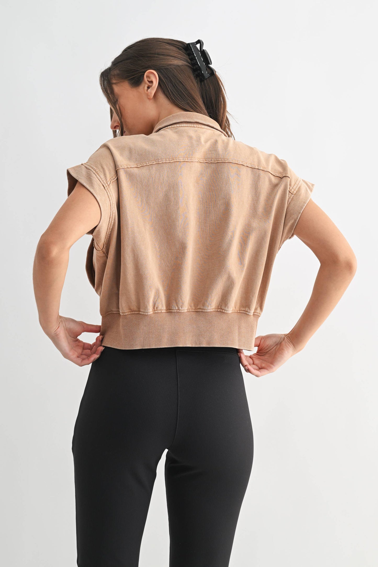 Trailstone Mineral Wash Cropped Vest