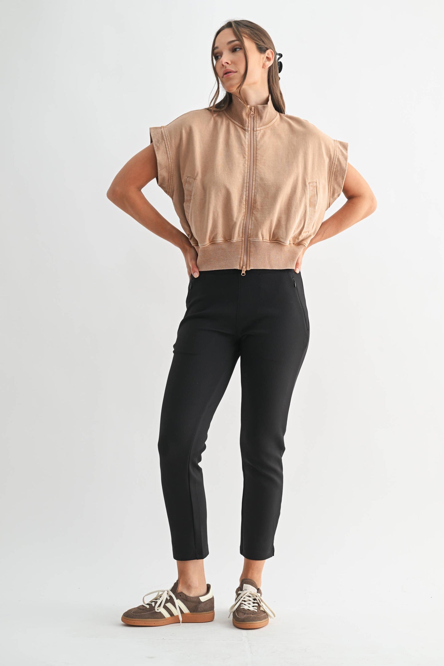Trailstone Mineral Wash Cropped Vest