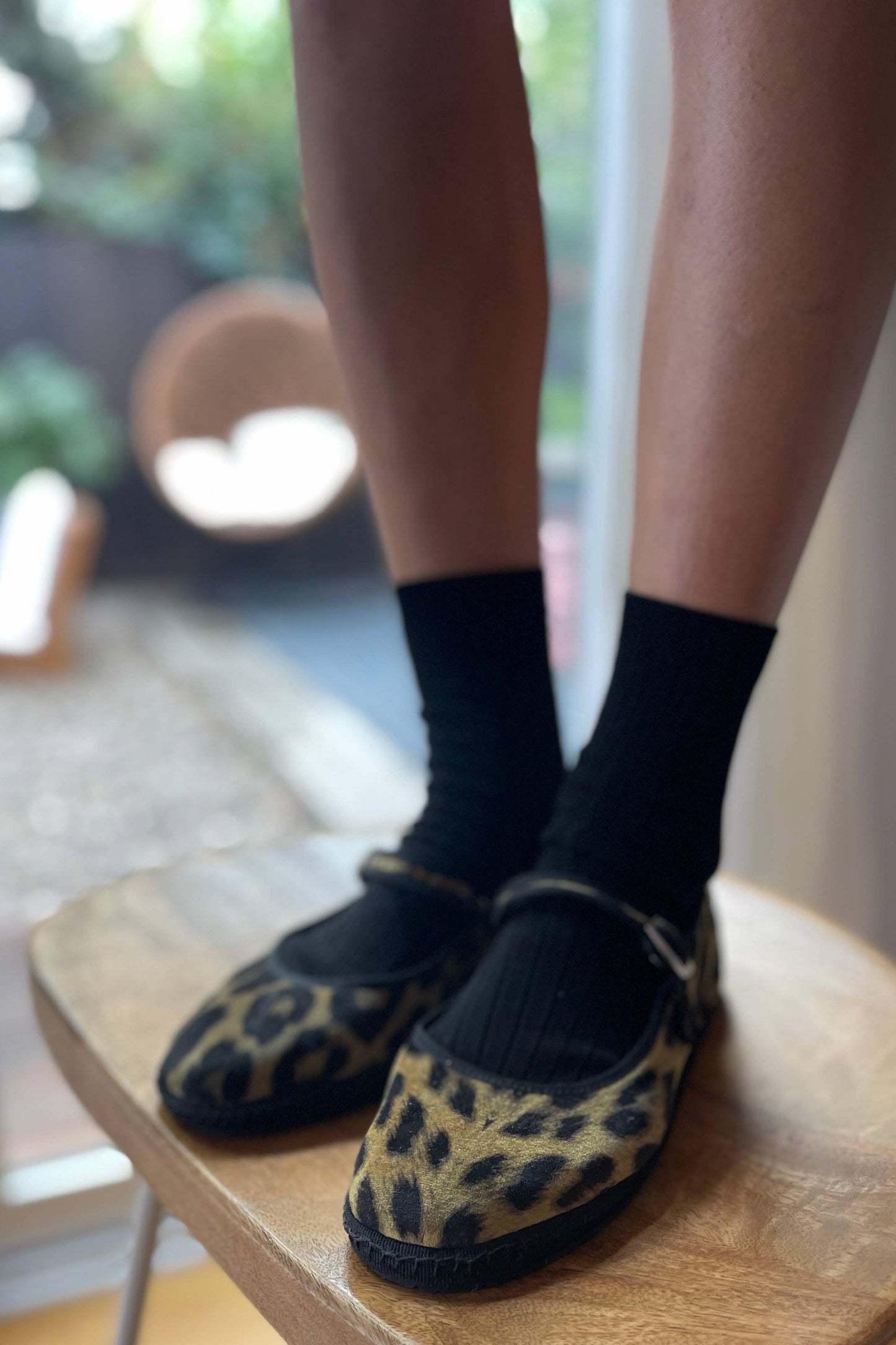 Her Socks - Mercerized Combed Cotton Rib: Pesto