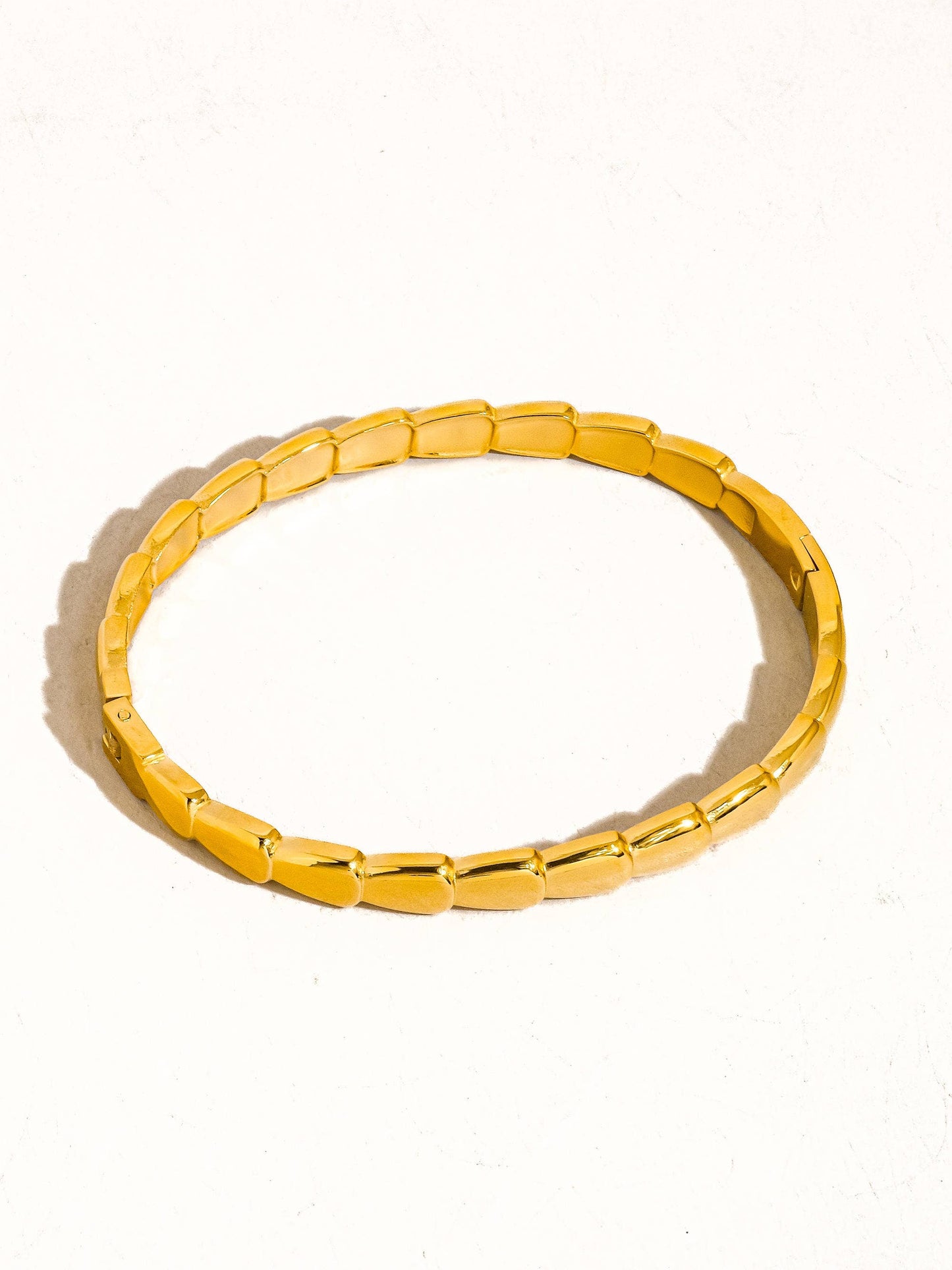 Thin Serpent Bangle: Yellow Gold