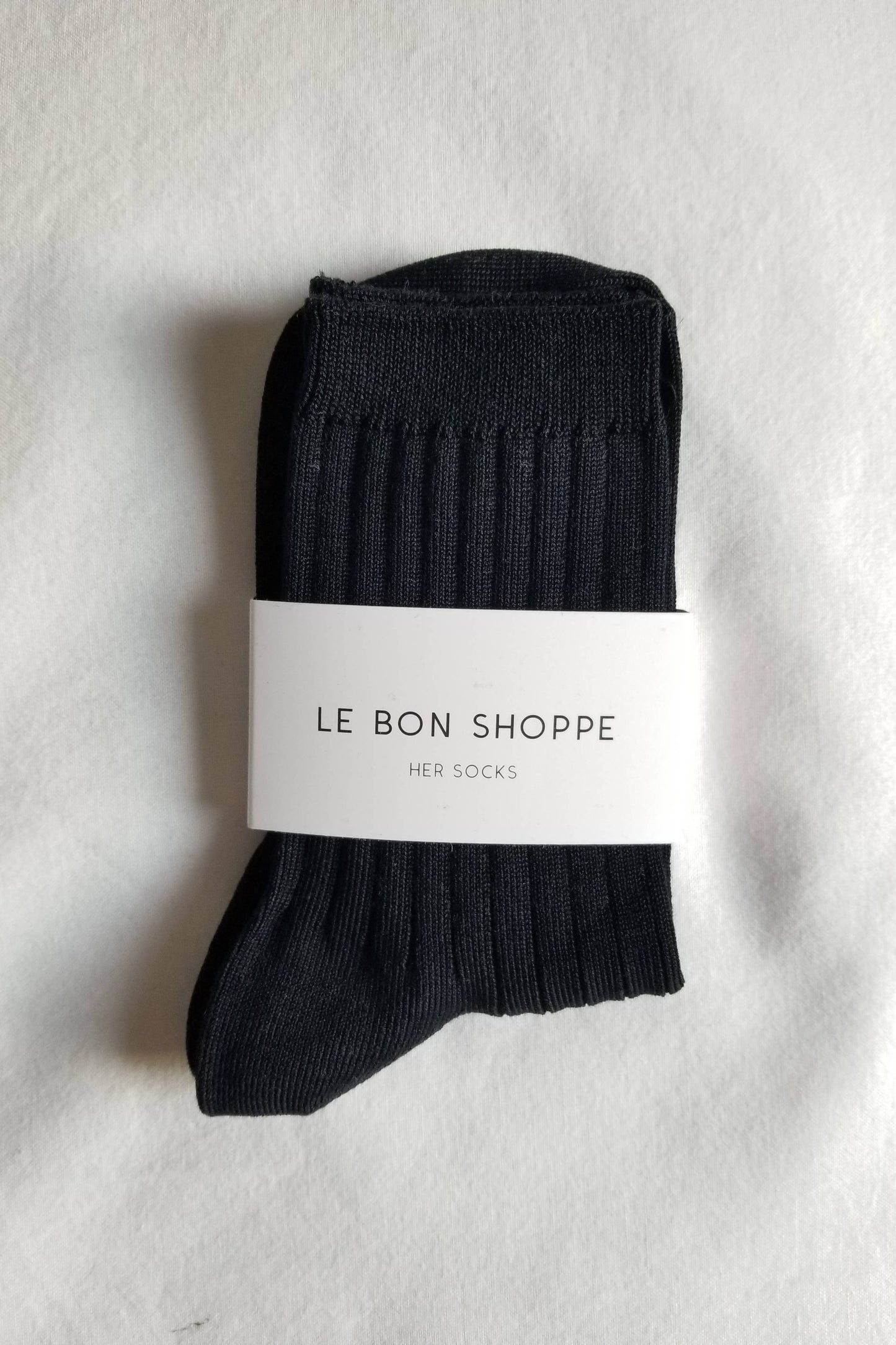 Her Socks - Mercerized Combed Cotton Rib: Pesto