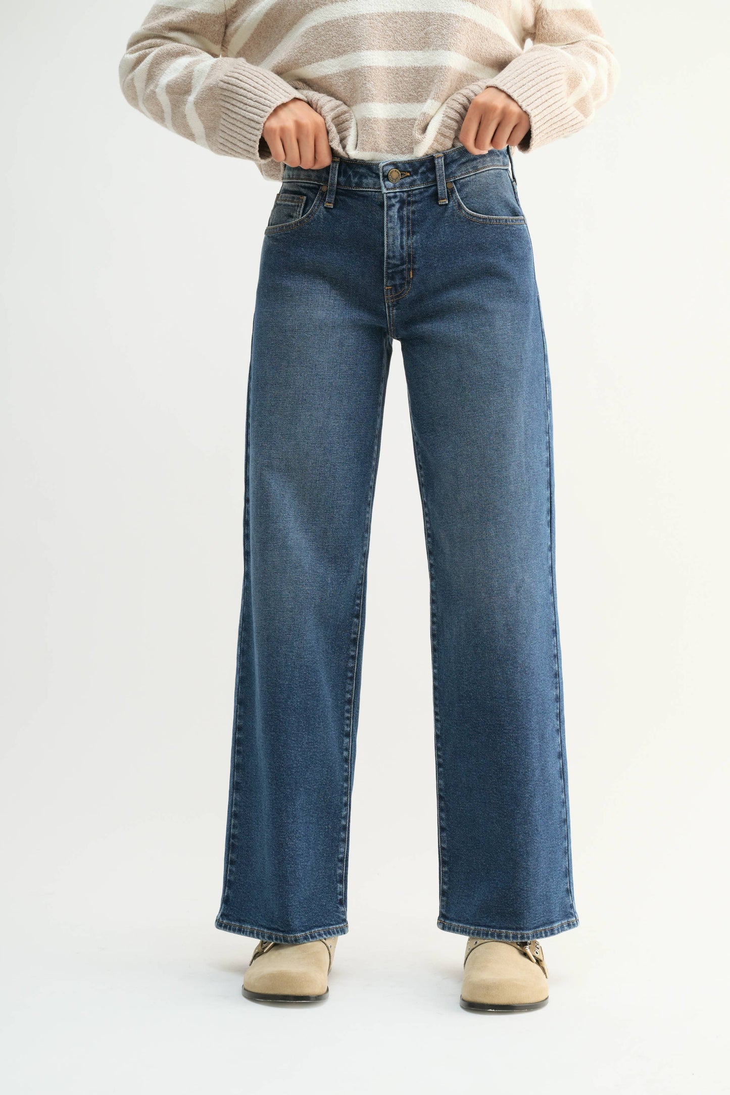 The Mid Rise Wide Leg