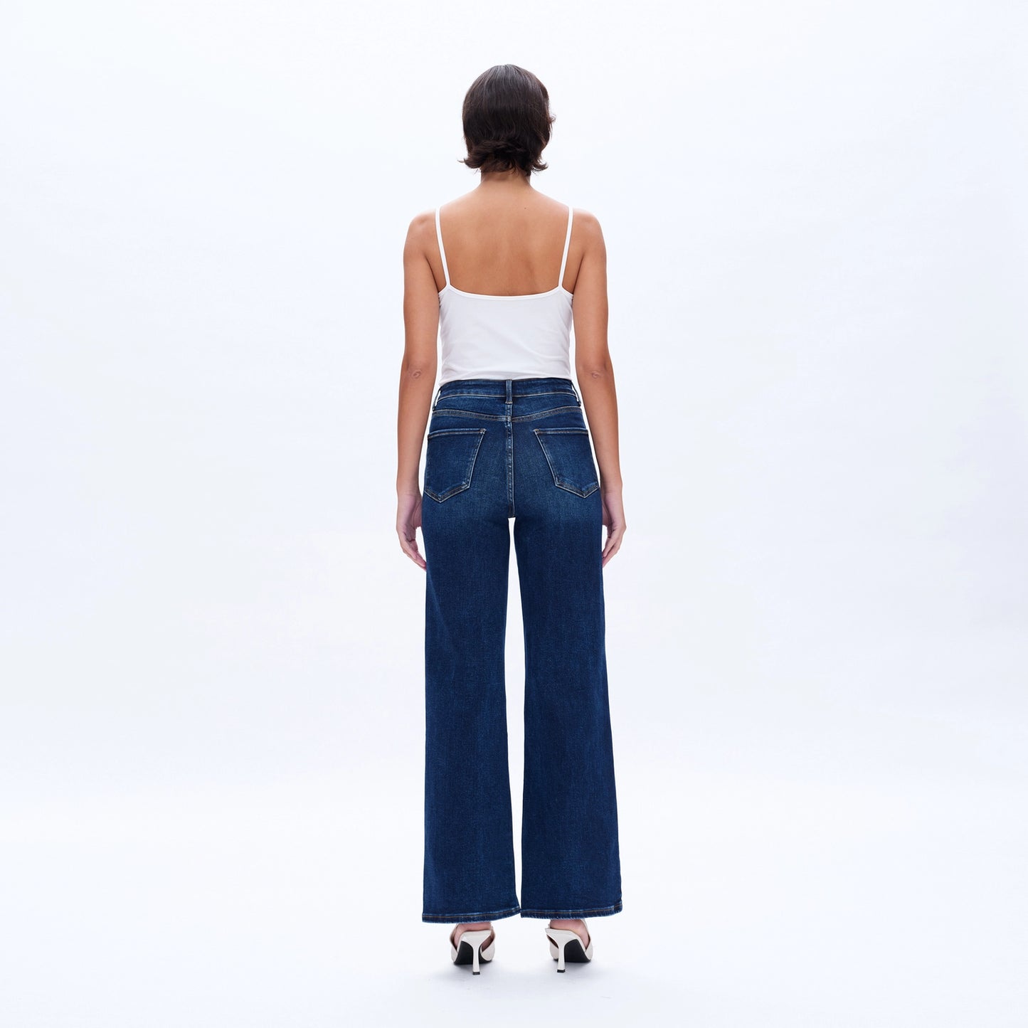 The High Rise Wide Leg Jeans with Finished Hem