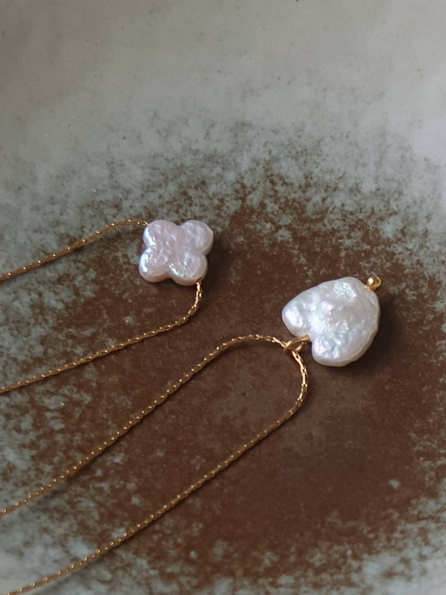 Freshwater Pearl Heart Necklace