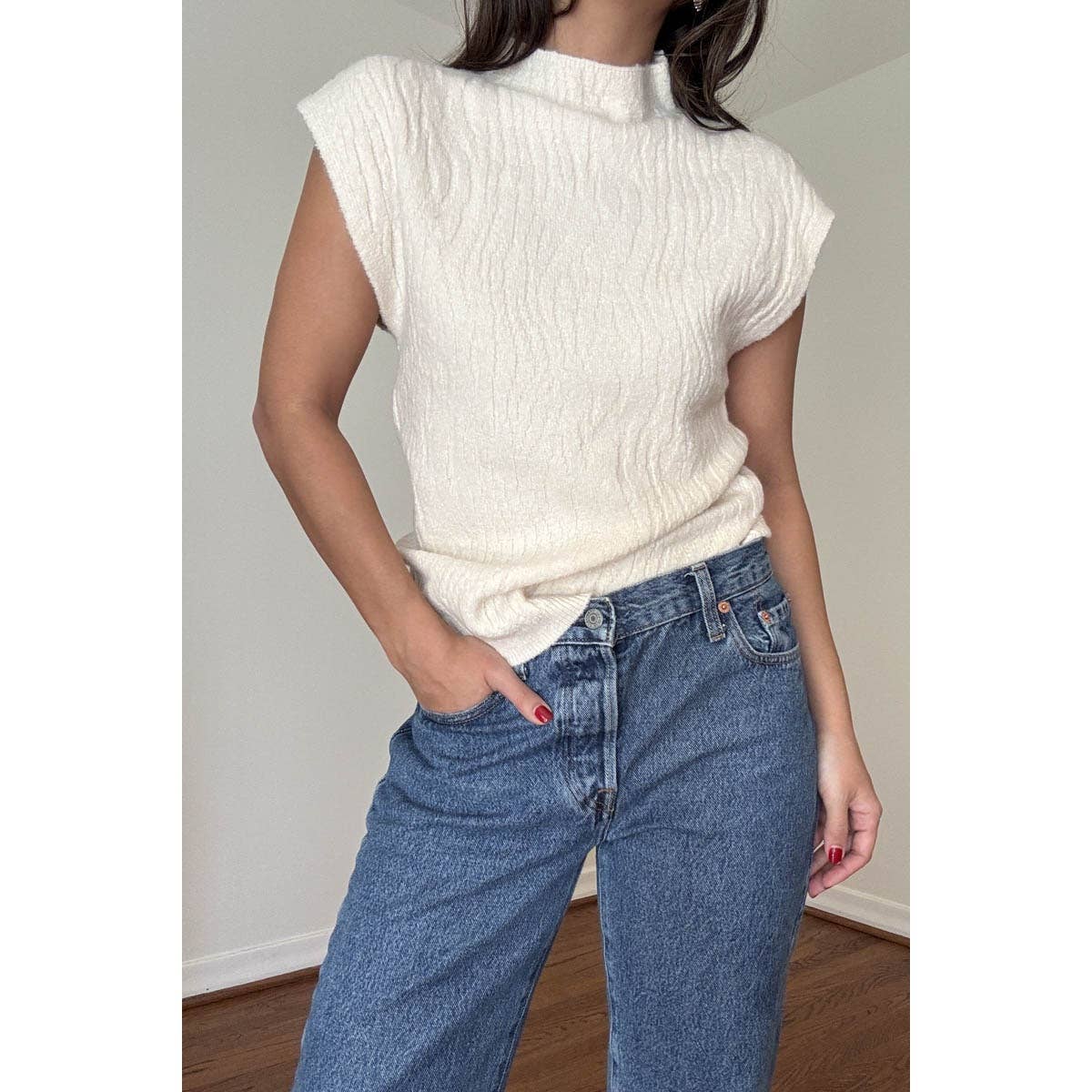 Jacquard Knit Top