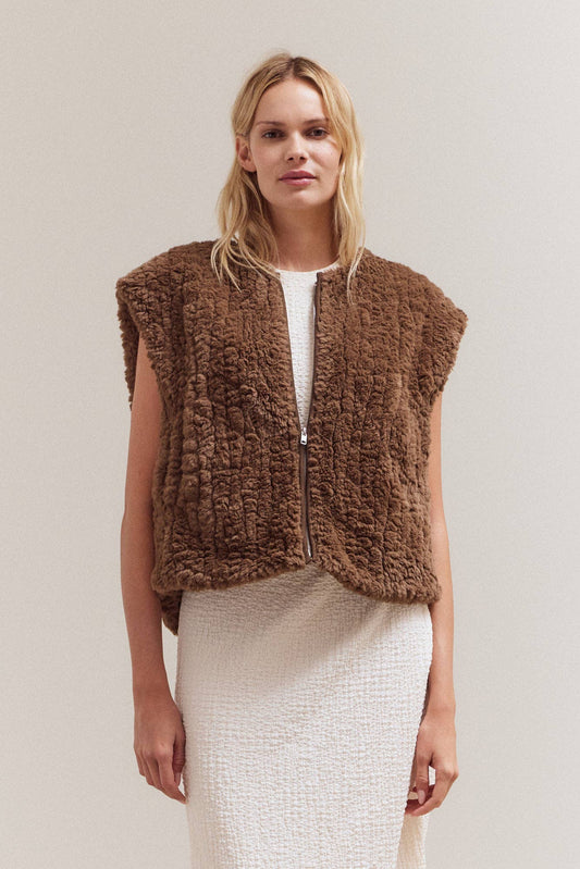Faux Fur Zip Vest