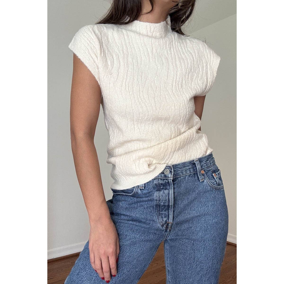 Jacquard Knit Top
