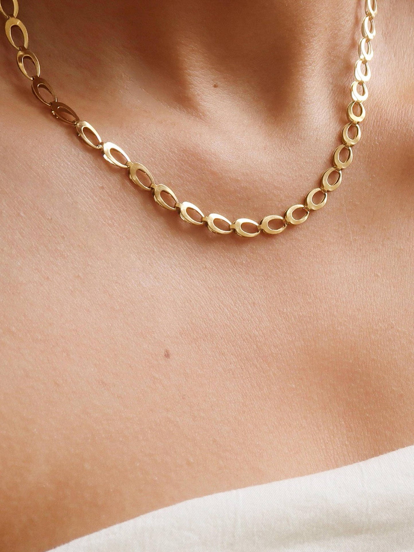 Thessaly Oval Link Chain Necklace