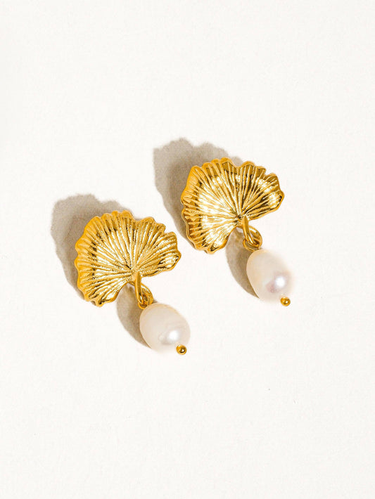 Béatrice Floral Pearl Earring