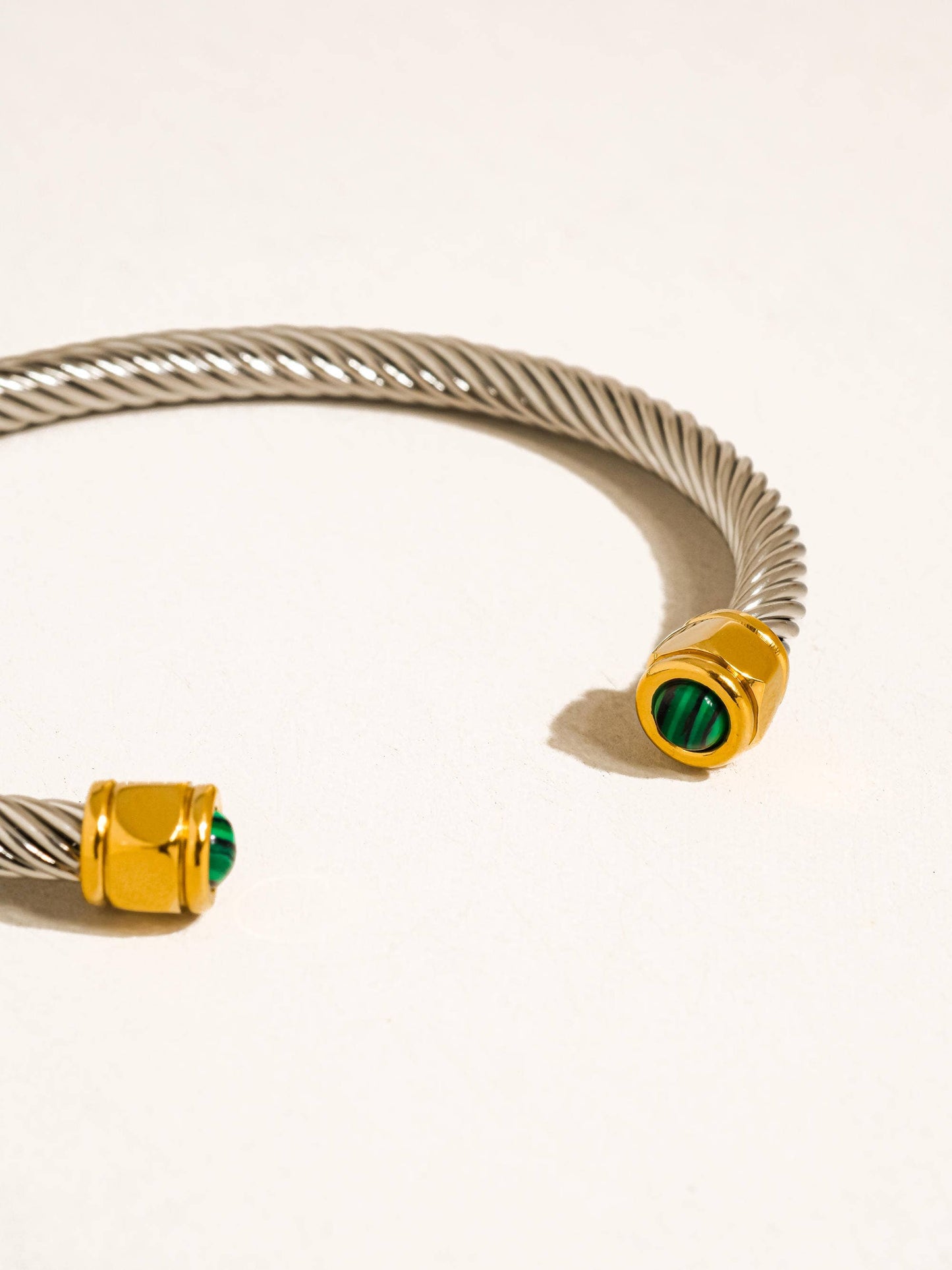 Vail Stone Braided Bangle: Multi-Colored