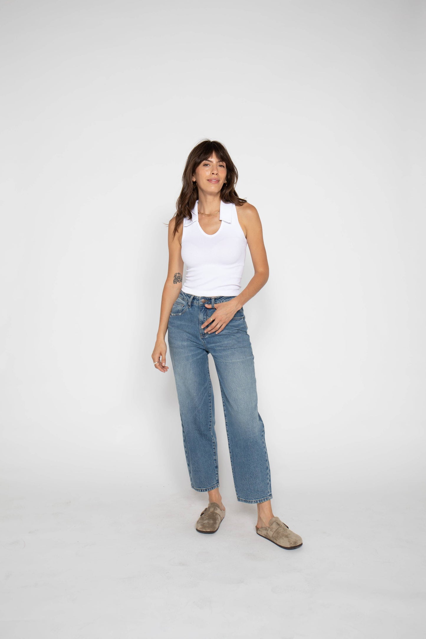 Harlow High Rise Barrel Jean, Vintage Denim