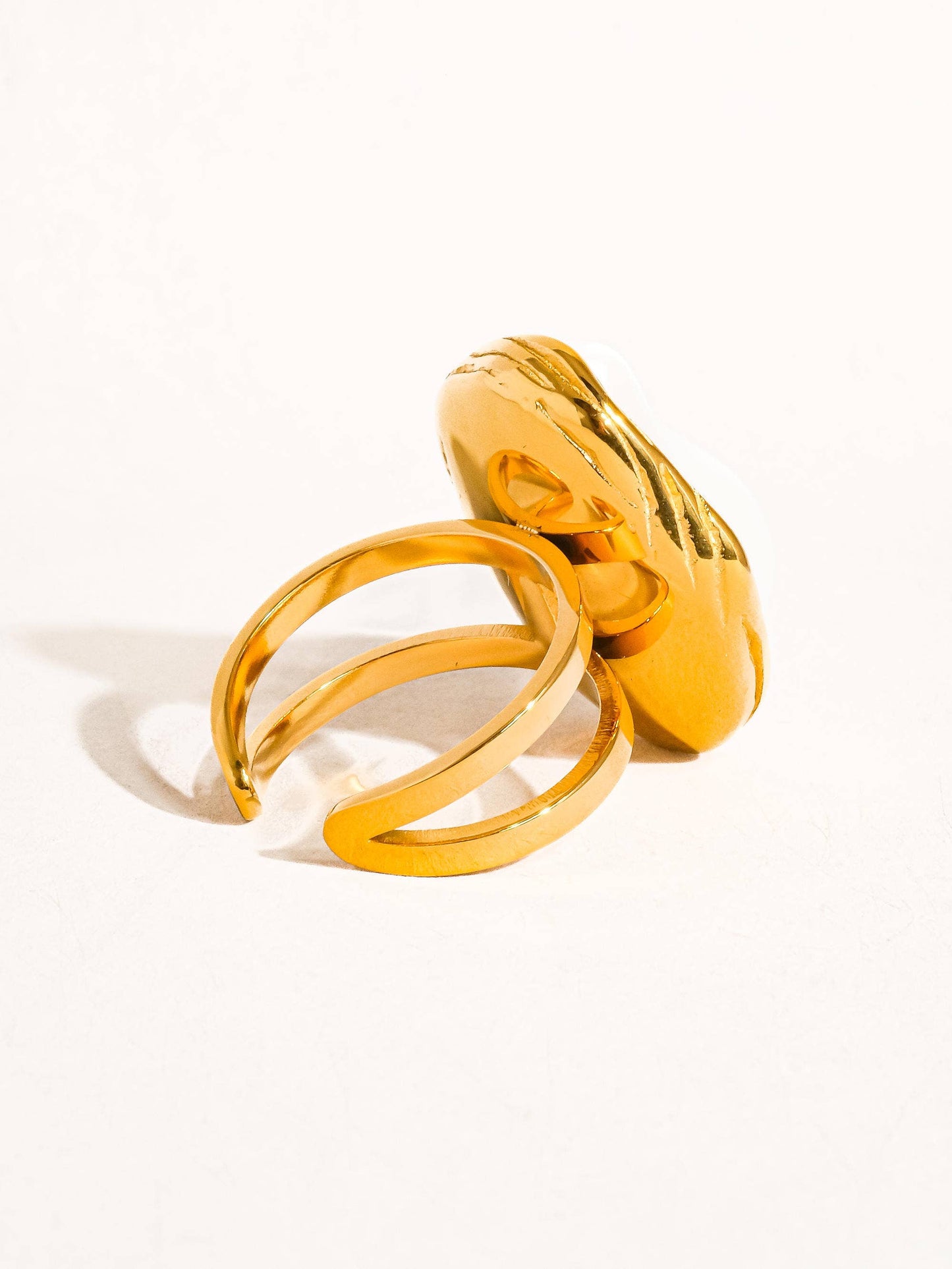 Cameron Pearl Round Ring