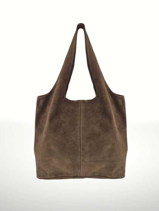 Giannina  Suede Leather Shoulder Bag