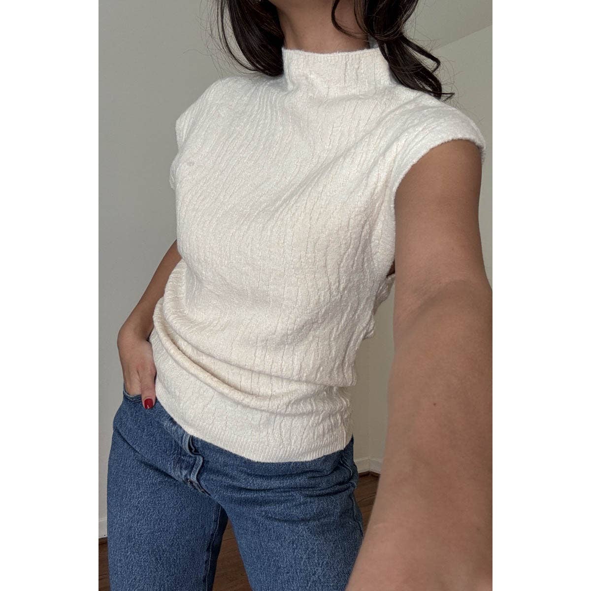 Jacquard Knit Top