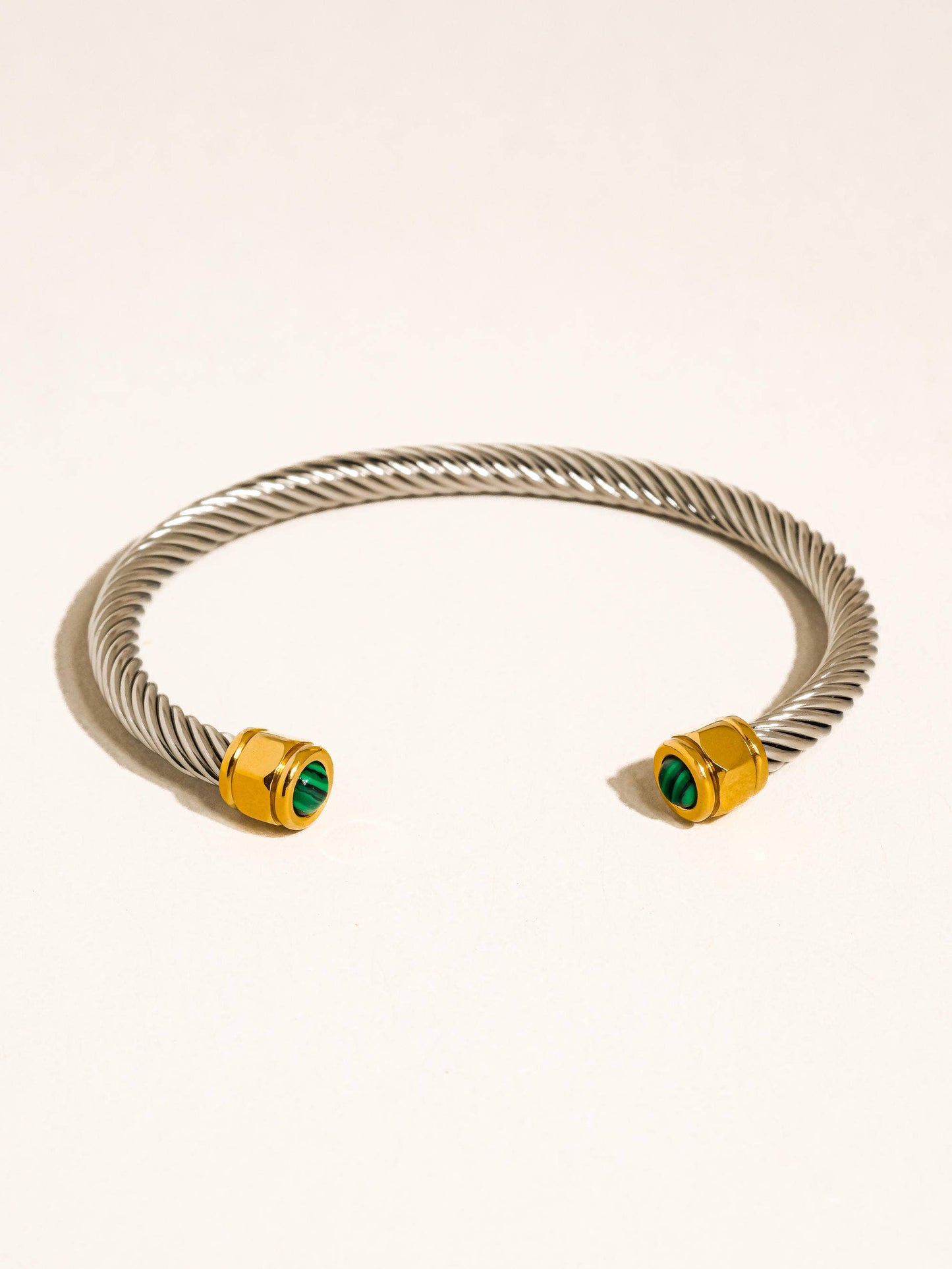 Vail Stone Braided Bangle: Multi-Colored