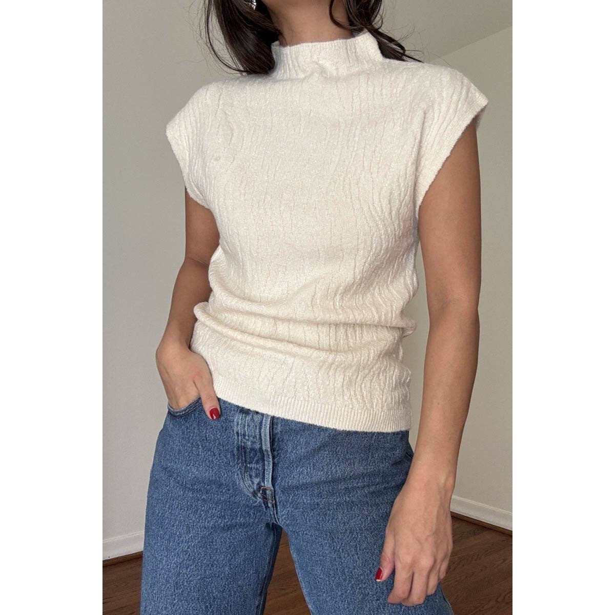 Jacquard Knit Top