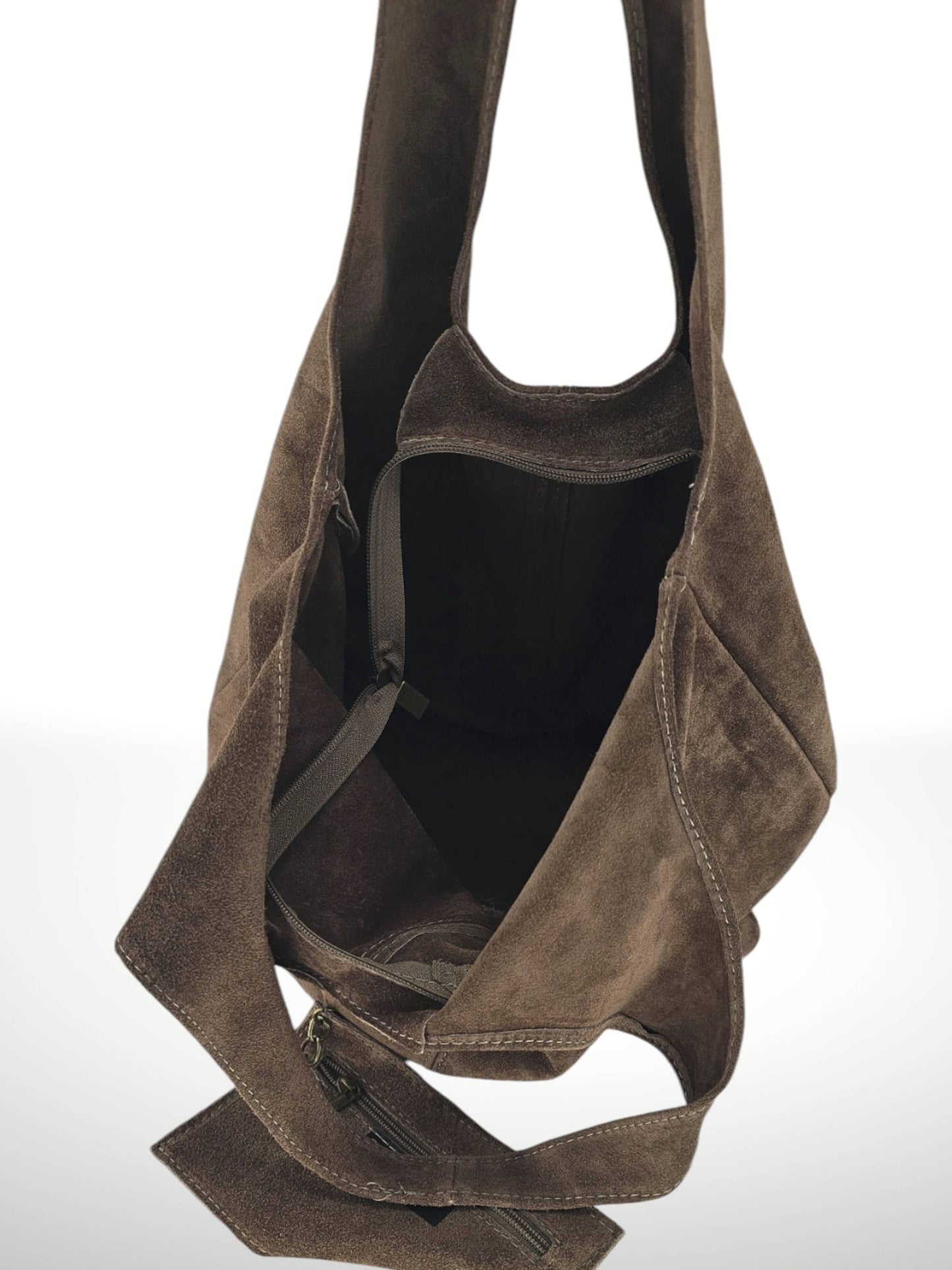 Giannina  Suede Leather Shoulder Bag