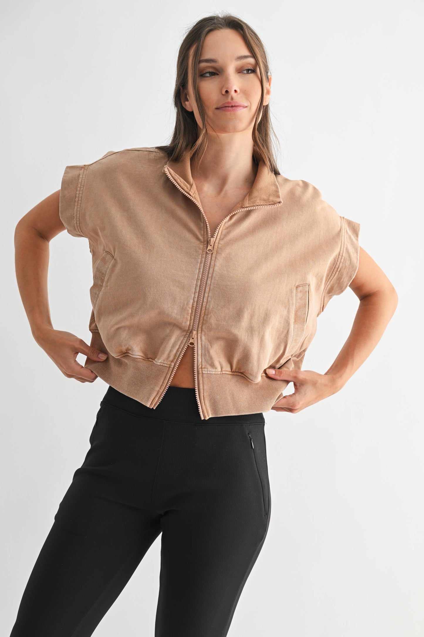 Trailstone Mineral Wash Cropped Vest